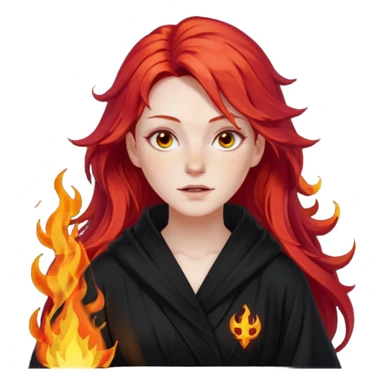 Fire witch sticker