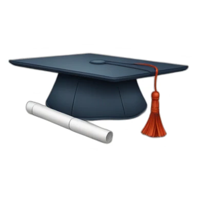 further education in paramedics style with Mortarboard sticker