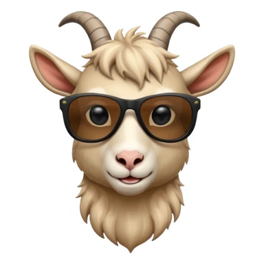 Goat with black sunglasses  sticker