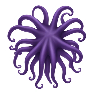 black-purple tentacles sticker