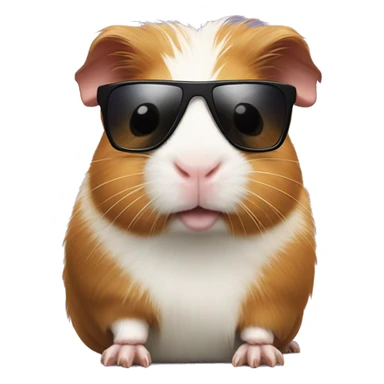 Guinea Pig wearing sunglasses  sticker