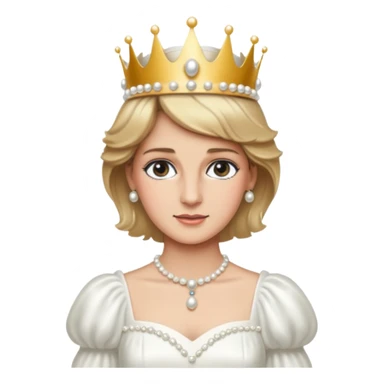 standing, Princess Diana with a crown sticker