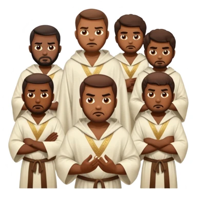 10 brothers in bible story with jealous angry faces sticker