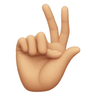 heart hand combined with the e in sign language sticker