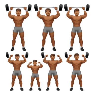 sanxingdui bronze man doing 12 differeng things sticker