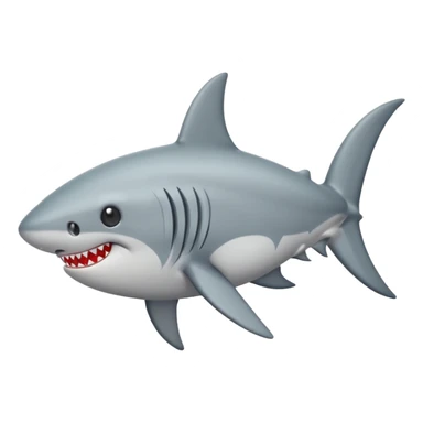 Tiburón con ojos de corazon sticker