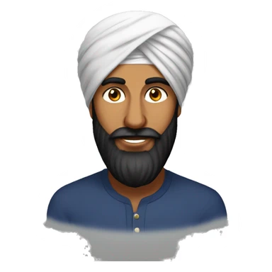 Sikh guy in turban sticker