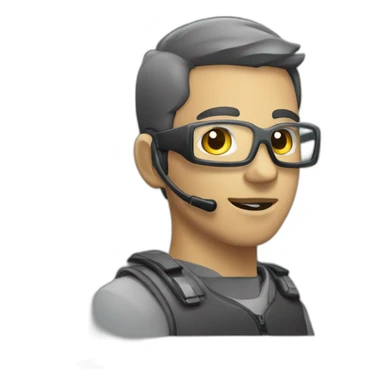 Persona con computadora sticker