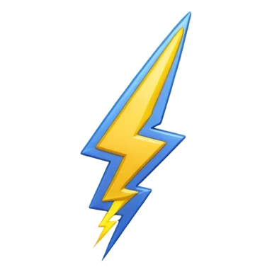 Exclamation point with lightning bolt instead of stick sticker