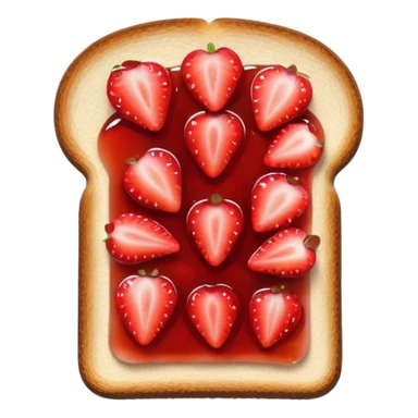 Toast with strawberry  sticker