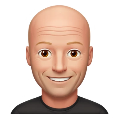 Alan Shearer bald looking older and a bit reder sticker