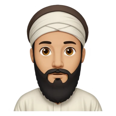 a muslim man sticker