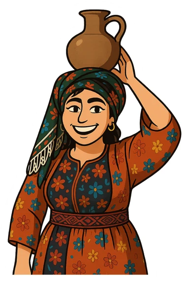 Cartoon sticker in Flat Toon style with a happy expression, transparent background. sticker