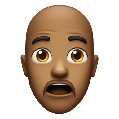 shocking face  sticker