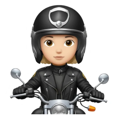 Jul qui fe le signe jul sur une moto sticker