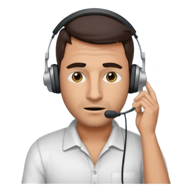 mean looking phone scammer in sketchy call center from pakistan working our of bedroom sticker