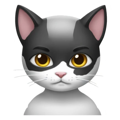 cuty boy ninja-cat sticker