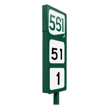 Street sign that says 5051 sticker