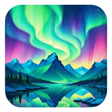 only northern light sticker