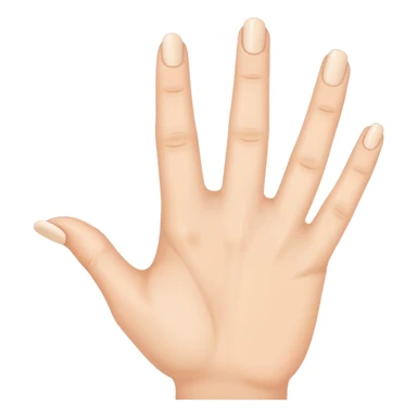hand with middle and ring finger up sticker