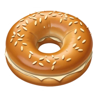 plain bagel sticker