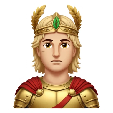 Cinematic Realistic portrait of Alexander the Great, depicted with photorealistic detail as a commanding historical conqueror, featuring sharp, lifelike facial features, meticulously rendered ancient Macedonian armor, and a laurel wreath, illuminated by natural, dramatic lighting that highlights his youthful determination and legendary presence. sticker