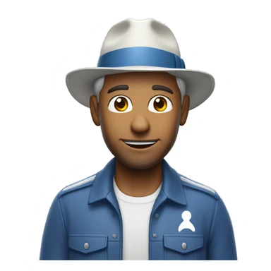 UM homem branco USANDO BONÉ azul escrito: 'Central Placas CG' FAZENDO SINAL DE POSITIVOs sticker