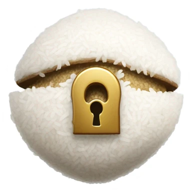 Onigiri lock sticker