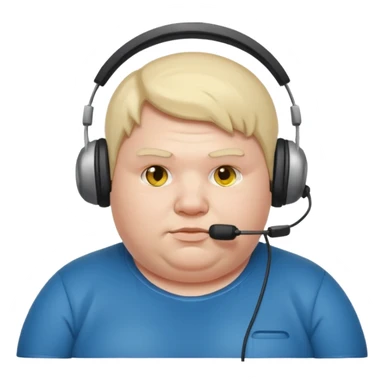 Fat lazy gamer sticker