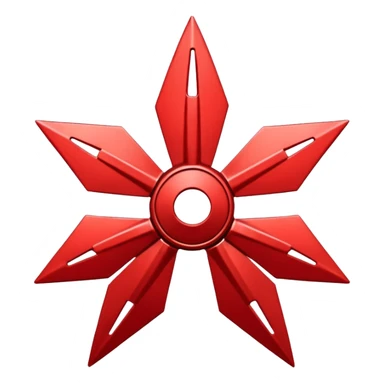 red shuriken emoji sticker