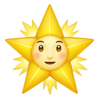 Real star with a body sticker