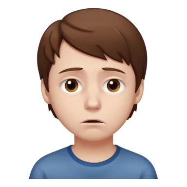 Sad boy sticker