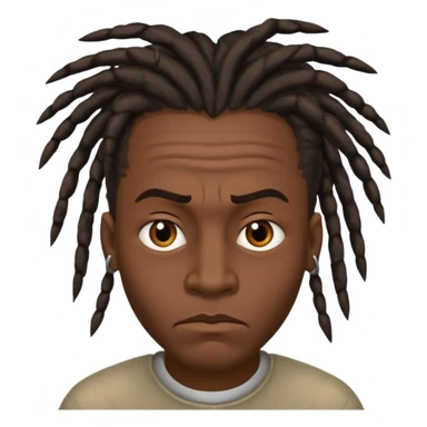 A dread head African American thug  sticker