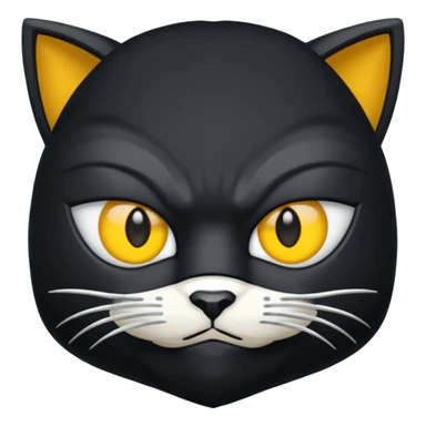 Cara de gato ninja sticker