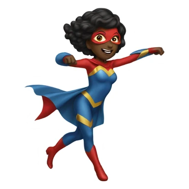 Female Super hero dancing  sticker
