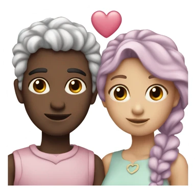 Hearts-couple-coloured-pastel-shade sticker