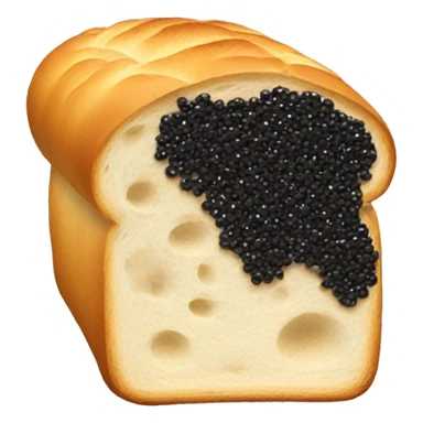 A loaf with caviar on it sticker