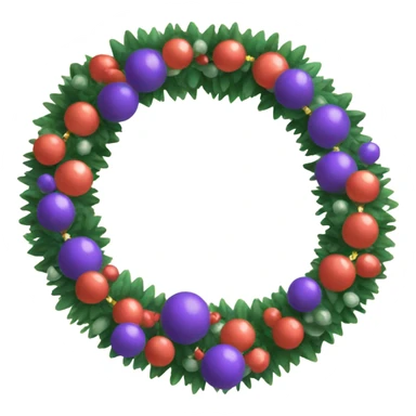 New Year's garland  sticker