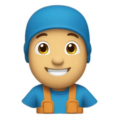 pocoyo smiling sticker