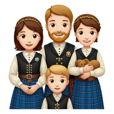 scottish family sticker
