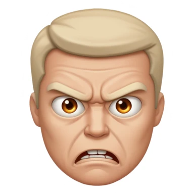 Angry but can't express anger just staring sticker