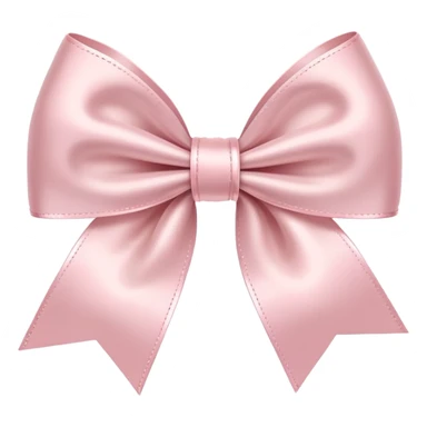 Pale pink ribbon bow sticker
