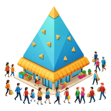 commerce triangulaire sticker