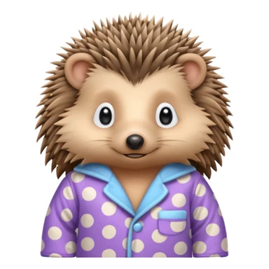 hedgehogs in pajama sticker