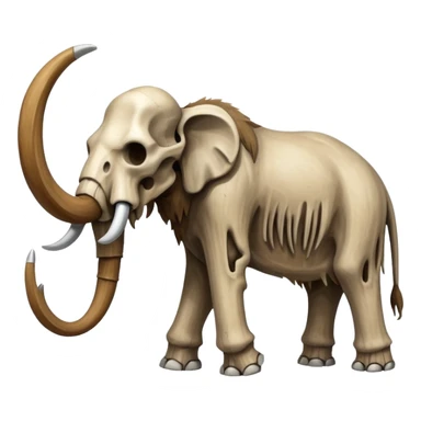 skeleton of a mammoth sticker