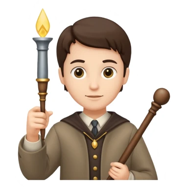 Docent with pointing wand,Museum Staff sticker