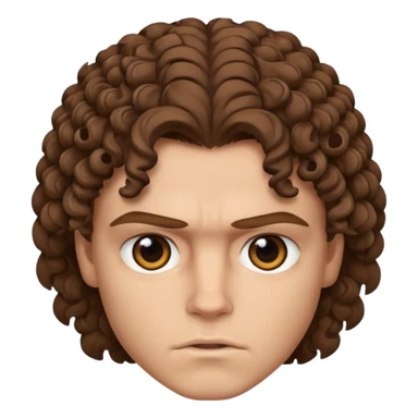 Anakin skywalker scar left eye curly brown hair sticker