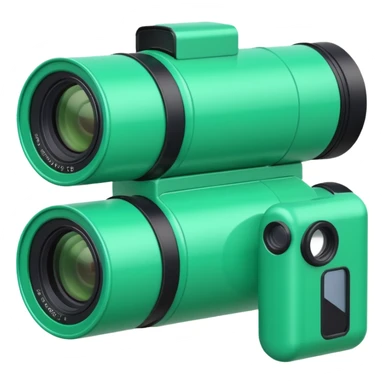 Disposable camera roll green sticker