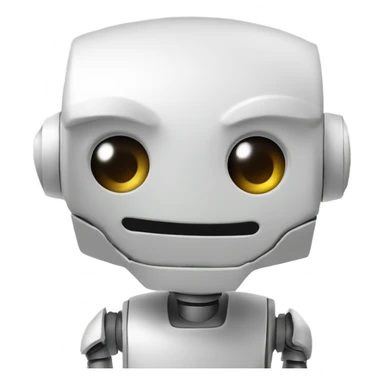 robot qui regarde une feuille de papier sticker