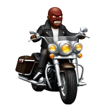 Devil riding a dark brown Electra Glide harley davidson  sticker